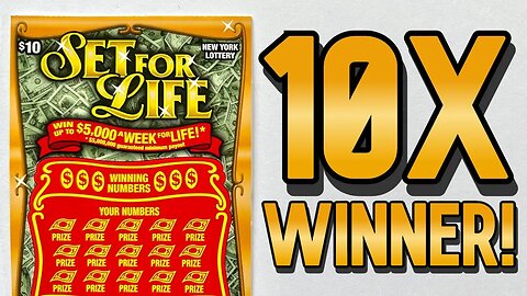 ⭐️ We FINALLY found the STAR!!! 10X Multiplier for the first time EVER!!! Set For LIFE | NY Lottery