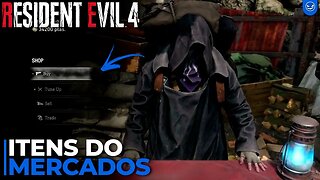 Todos os ITENS a Venda no MERCADOR Resident Evil 4 Remake #re4remakegameplay