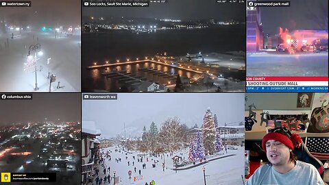 Snowmageddon US Border Multicam W/ Live Chat #chritmaseveeve