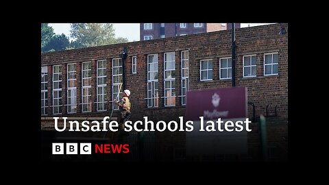 Hundreds of school buildings shut in England over concrete safety fears - BBC News