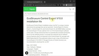 Download EcoStruxure Control Expert V15.0 installation file | Schneider Electric |