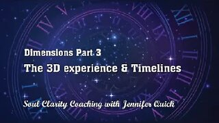 Dimensions Part 3 of 3 - The multi-dimensional human experience and ascension.