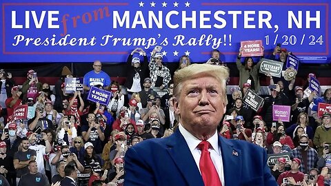President Trump's Rally in Manchester, NH (1/20/24) — RECORD SETTING CROWD!!!