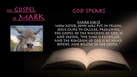 ** Mark 1:14-15- God Speaks ** | Grace Bible Fellowship Monmouth County | Sermons