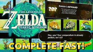 Zelda Tears of the Kingdom - How To Complete Hyrule Compendium FAST!