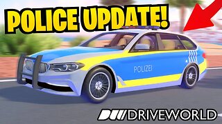 NEW Police Update in ROBLOX Drive World!