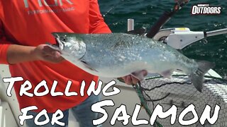 Trolling for Lake Michigan Salmon