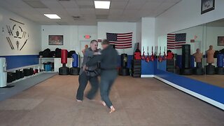 An example of the American Kenpo technique Encounter with Danger