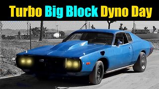 Pump Gas Carbureted Turbo Big Block Mopar On The Dyno | Turbo Mopar 361 Big Block |