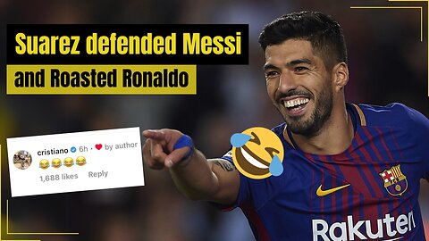 Suarez and Paredes reaction to Ronaldo's emojis comment to Messi's Ballon Dor