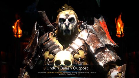 Middle-Earth Shadow of War: Outpost Mission Defeat Leader "Gruk the Punisher" LOTR