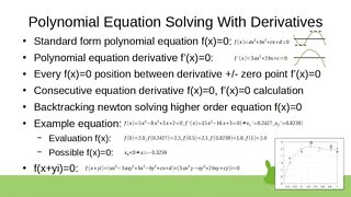 Polynomial Equation Solving With Derivatives