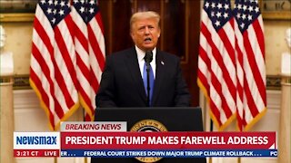 President Trump Makes Farewell address