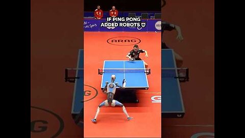 If Ping Pong added AI Robots to the league 😱 #shorts