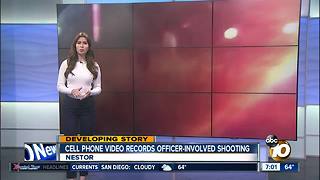 Cell phone video records officer-involved shooting