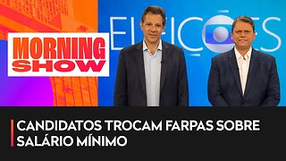 Haddad e Tarcísio fazem último debate na TV Globo