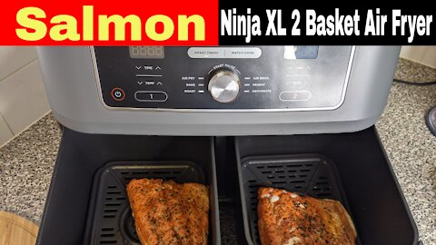Salmon Fillet, Ninja Foodi XL 2 Basket Air Fryer Recipe