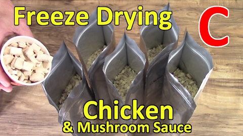 Freeze Drying Chicken and Mushroom Sauce