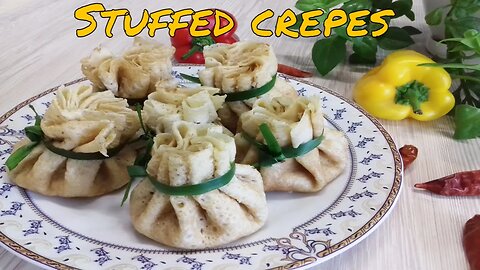 Stuffed crepe is a creative and delicious meal - Make this dish and enjoy it (Cook Food in Home)