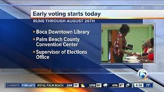 Early voting begins Monday in Palm Beach, Okeechobee counties