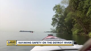 Kayaking safety on the Detroit River
