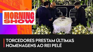 Corpo de Pelé é velado na Vila Belmiro em Santos; assista