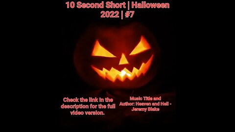 10 Second Short | Halloween 2022 | Halloween Music #Halloween #shorts #halloween2022 #7