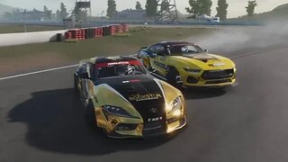 Chelsea Denofa 2024 RTR Mustang Chase against Fredric Aasbo - CarX Drift Racing