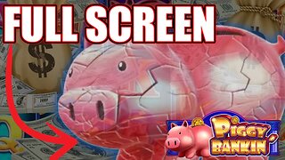 MASSIVE FULL SCREEN JACKPOT on PIGGY' BANKIN Slot Machine!!!