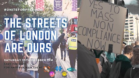 London Medical Freedom March 30th October 2021