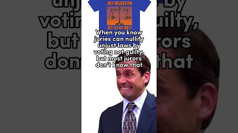Know Your Rights and Save a Life Jury Nullification Meme Michael Scott The Office The Worst #shorts