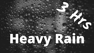 Heavy Rain | Sleep Sounds | 3 Hrs ~ ASMR ~