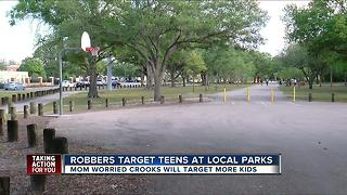 Police investigating robberies targeted at teens at local parks