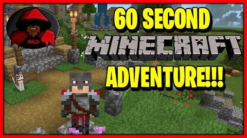 60 Second Minecraft Adventure | Mistakes were made... Never give up!