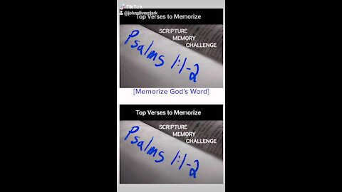 Top Verses To Memorize, Psalms 1:1-2