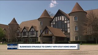 Businesses struggle to comply with stay home order