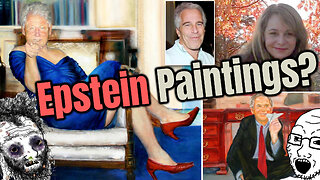 Strange Paintings found in Jeffery Epstein House of Bill Clinton & George W. Bush