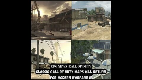 Rumor has it that classic Call of Duty maps might be making a comeback in Modern Warfare III