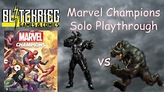 Venom vs Rhino Marvel Champions Solo Playthrough Hero Pack Unchanged Card Game