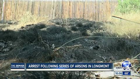 Arrest made in string of grass fires set along Longmont trail