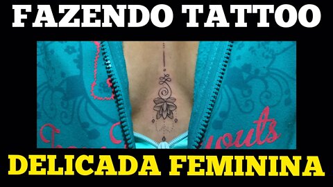 FEMININE TATTOO / TIME LAPSE / #tattoo #timelepsetattoo #finelinetattoo