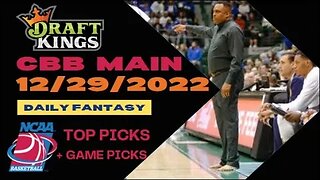 Dreams Top Picks CBB DFS Today Main Slate 12/29/22 Daily Fantasy Sports Strategy DraftKings