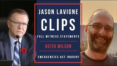 Keith Wilson - Full Witness Statements