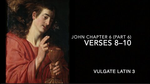 John Ch 6 Pt 6 Verses 8–10 (Vulgate 3)