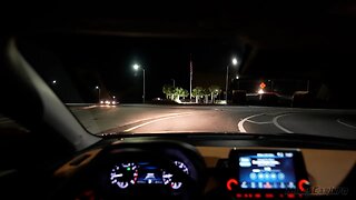 AT NIGHT: 2024 Nissan Sentra SV -- Interior & Exterior Lights & Night Drive