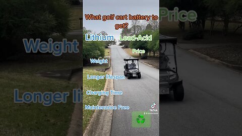 What golf cart battery to get. #peactreecity #golfcart #battery