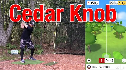 Cedar Knob Golf Course - 18 Hole Sim Vlog Simulator Garmin R10 Launch Monitor HTH Home Tee Hero