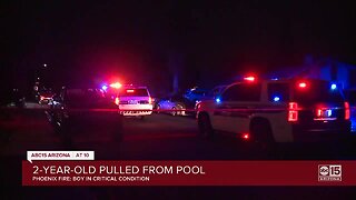 2-year-old boy pulled from backyard pool in Phoenix