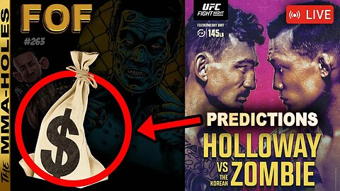 UFC Singapore PREDICTION SHOW: Max Holloway vs Korean Zombie | THIS UNDERDOG IS A LOCK 💰