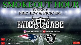 SMOKEOUT HOUR ep 72 week 5 Pick'em | Raiders vs Patriots preview